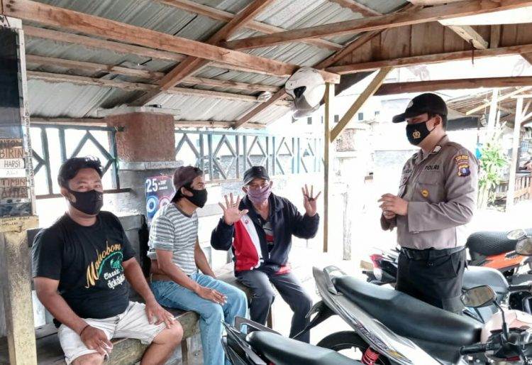 Ingatkan Protokol Kesehatan, Personel Polsek Dusun Selatan rutin Gelar Patroli Dialogis