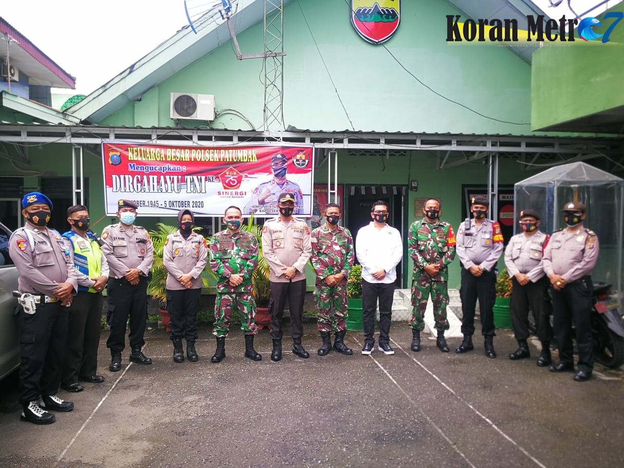 HUT TNI ke-75, Kapolsek Patumbak Kunjungi Yon Armed 2 Batrei Budi