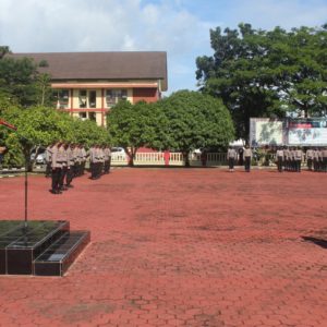 Polres Nias Gelar Apel Pergeseran Pasukan Pengamanan TPS Pada Pilkada Serentak