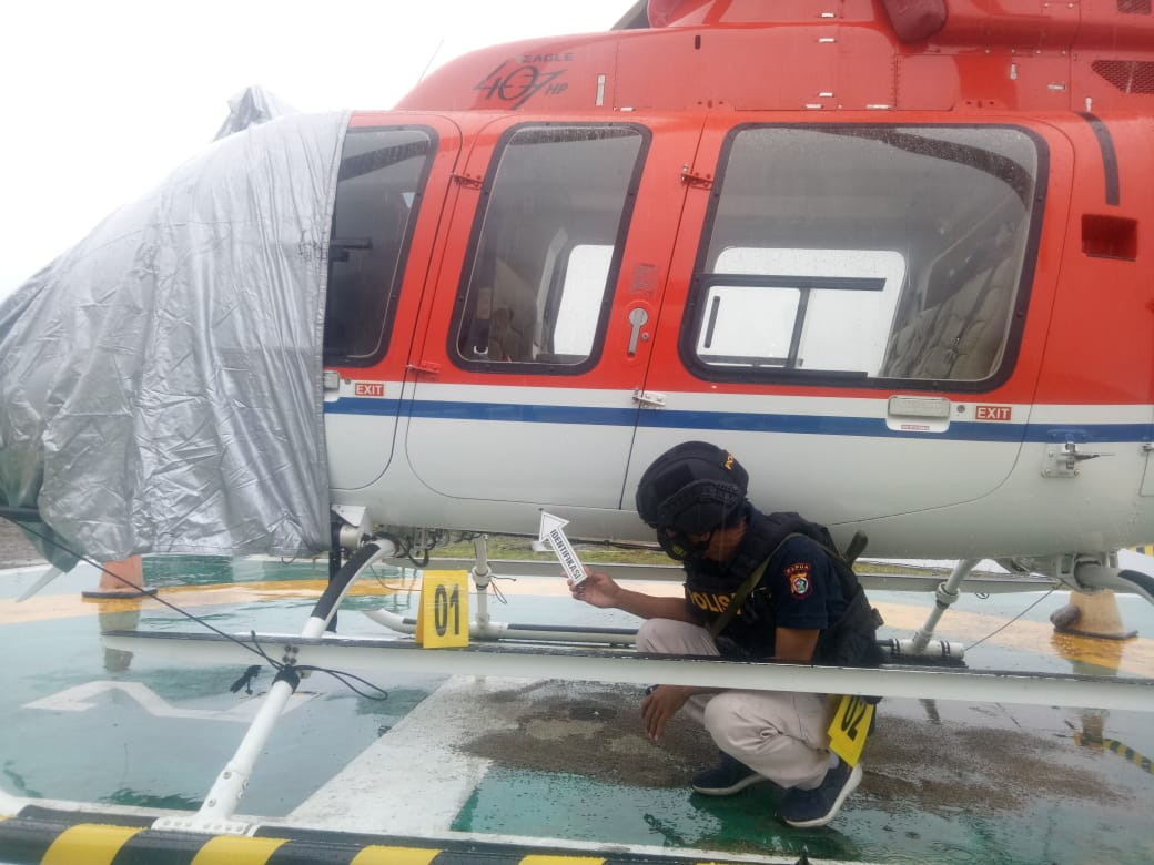 Hellycopter Milik PT Freeport Indonesia Ditembak OTK di Tsinga