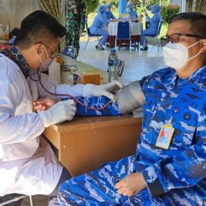 Lanud Had Gelar Donor Darah Dalam Rangka HUT TNI ke-76